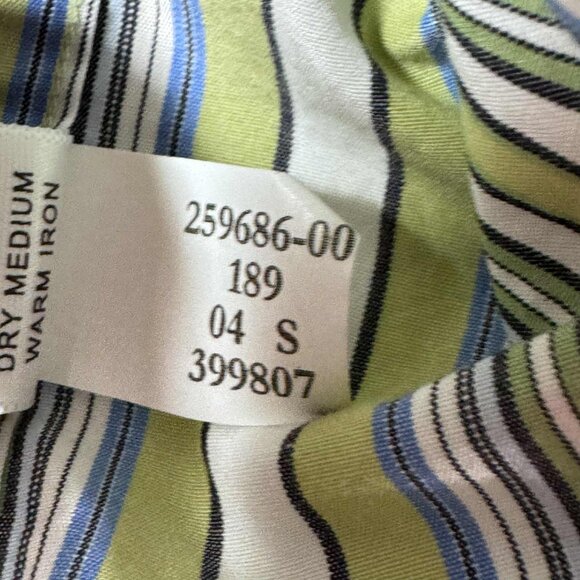 Vintage 90s Banana Republic Striped Button Up Shirt Made In Hong Kong Size M - Picture 6 of 8